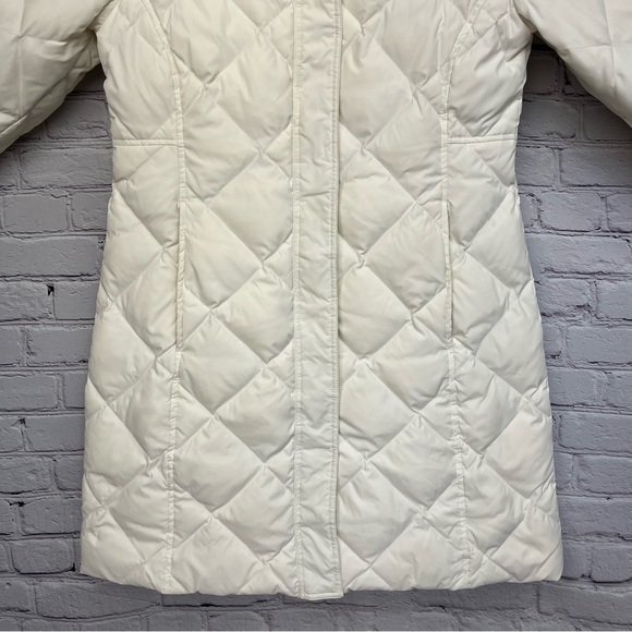 Eddie Bauer Yukon Classic Down Hooded Quilted Parka 700 Fill Off-White Sz M - Picture 4 of 16